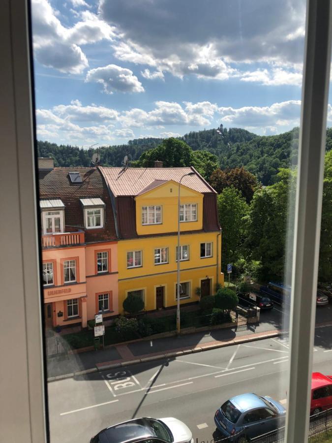 Byt S Krasnou Vyhlidkou Na Hotel Imperial 卡罗维发利 外观 照片